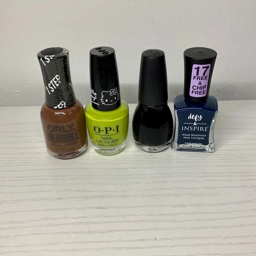 8X Mix Nail Polish Press-On Nail Set French Manicure VTG Sinful Orly OPI NEW 8